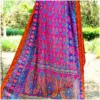 Pink Purple Satin Georgette Dupatta - Nazakat - AmbarTaara Designs