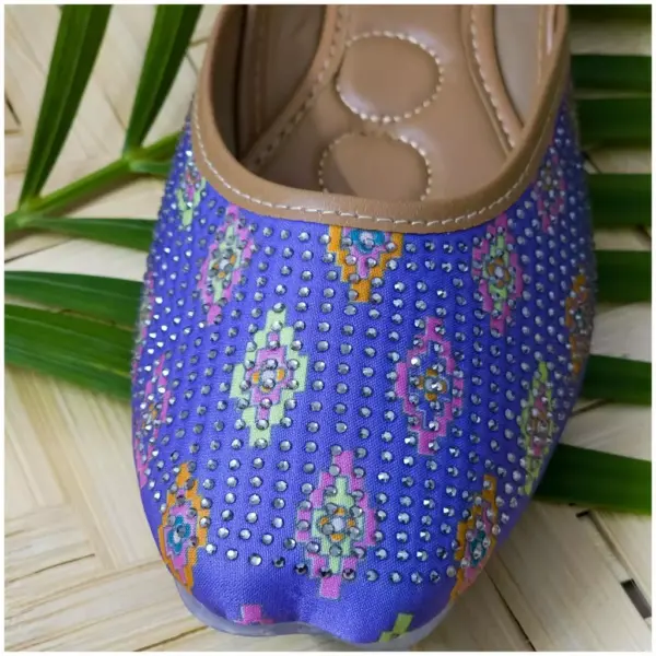 Traditional Footwear Jutti - Lilac - AmbarTaara Designs