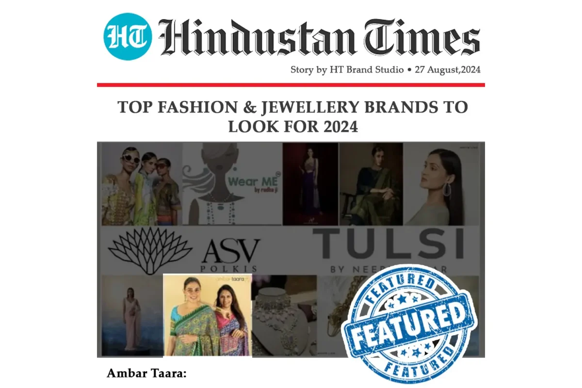 AmbarTaara Designs - Featured Brand in Hindustan Times