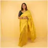 Gold Dyed Tissue Saree - AmbarTaara Designs