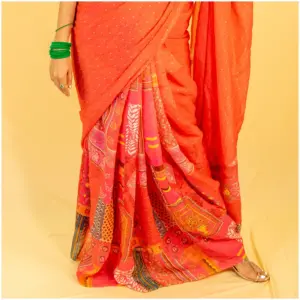 Pink Pure Kota Doria Saree - Gulabo - AmbarTaara Designs